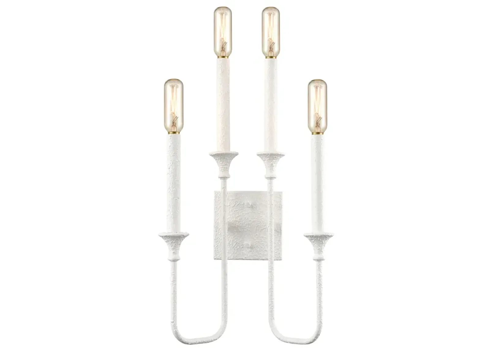 Edward 19" High 2-Light Sconce - Matte White