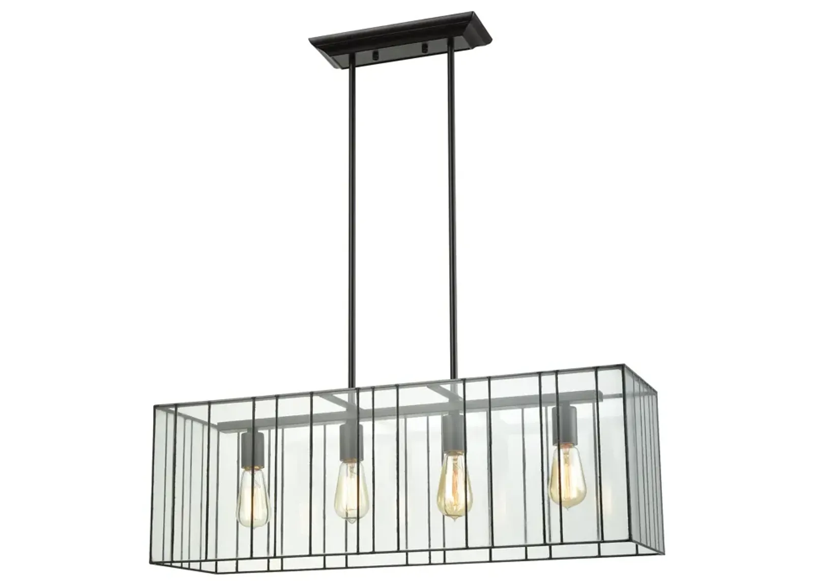 Lucian 31" Wide 4-Light Chandelier - Oil Rubbed Bronze