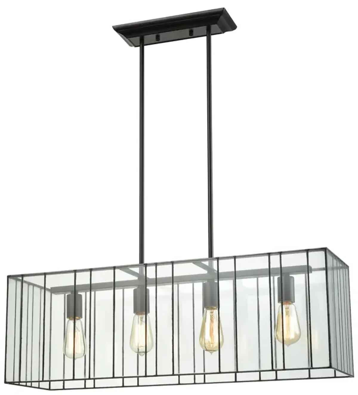 Lucian 31" Wide 4-Light Chandelier - Oil Rubbed Bronze