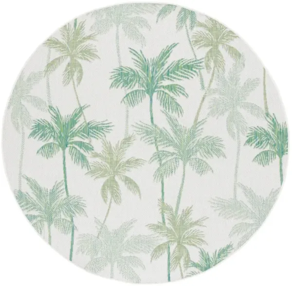 COURTYARD  8354 IVORY  6'-7' x 6'-7' Round Round Rug