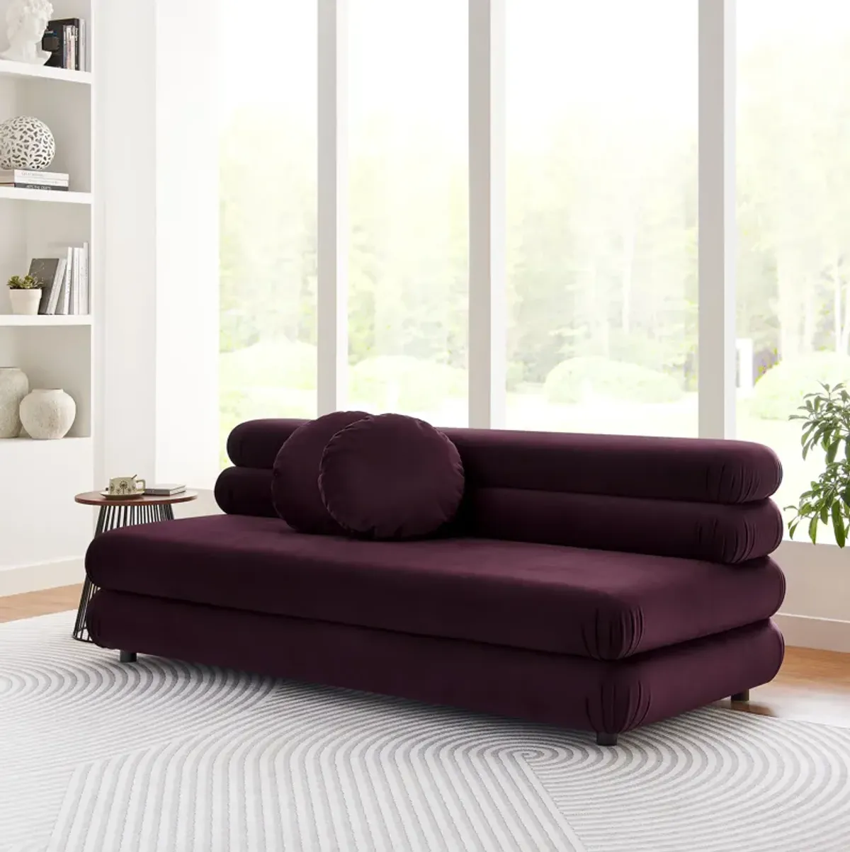 Jubilee Modular Performance Velvet Armless Loveseat by Modway