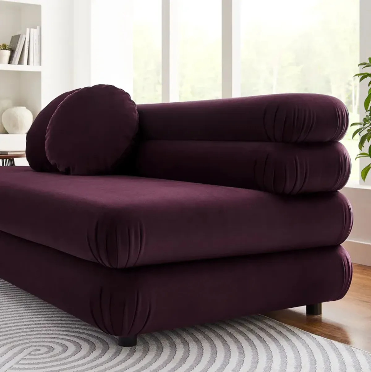 Jubilee Modular Performance Velvet Armless Loveseat by Modway