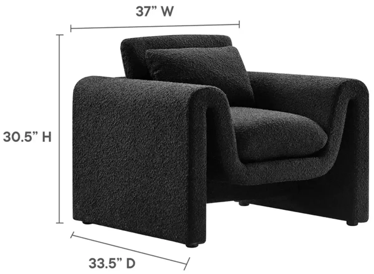 Waverly Boucle Upholstered Armchair