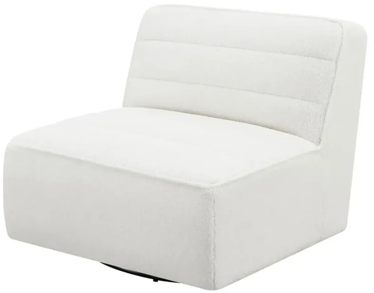 Aberdare Upholstered Swivel Armless Chair