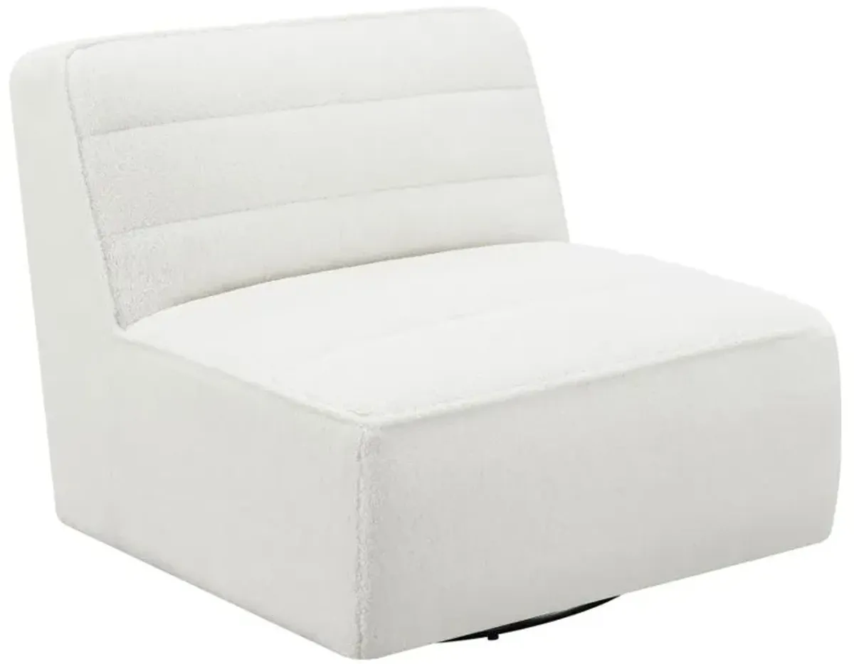 Aberdare Upholstered Swivel Armless Chair