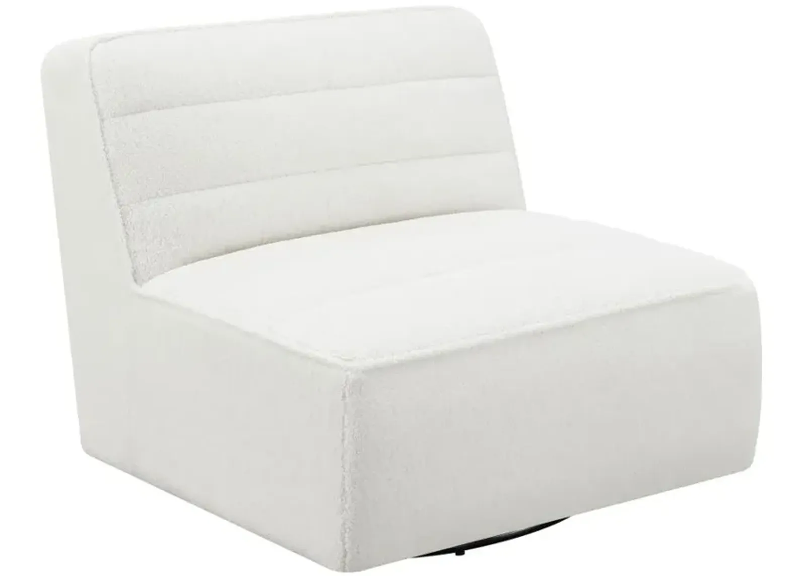 Aberdare Upholstered Swivel Armless Chair