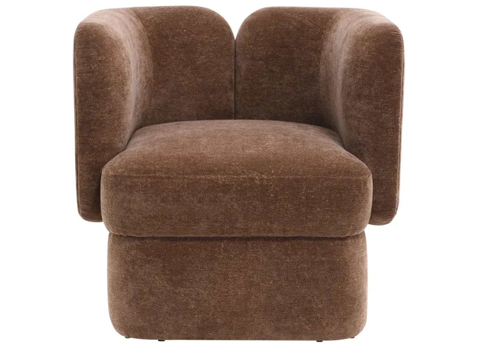 Shelter-back Accent Chair, Brown