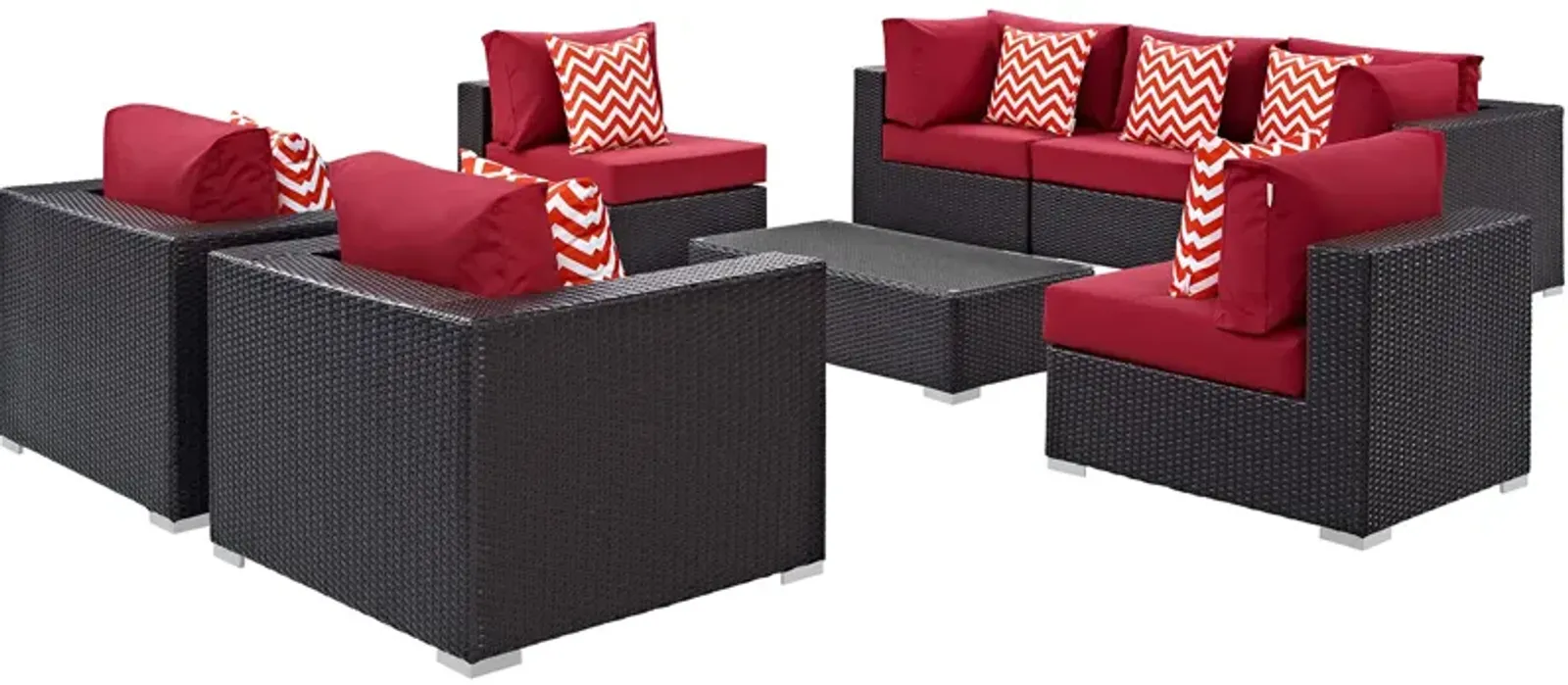 Convene 8 Piece Outdoor Patio Sectional Set