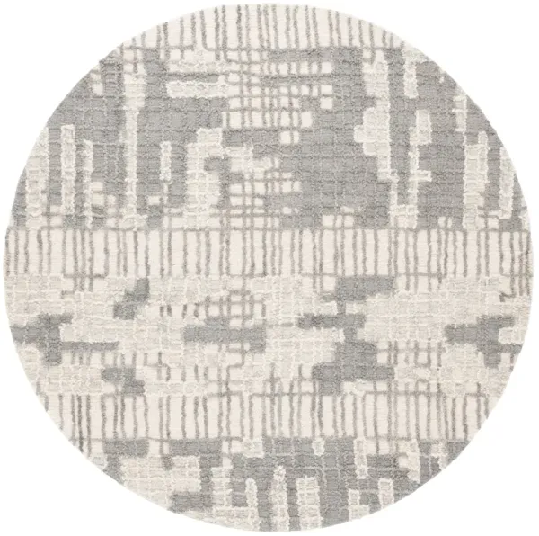 ABSTRACT Hand Tufted 6' x 6' Round area rug