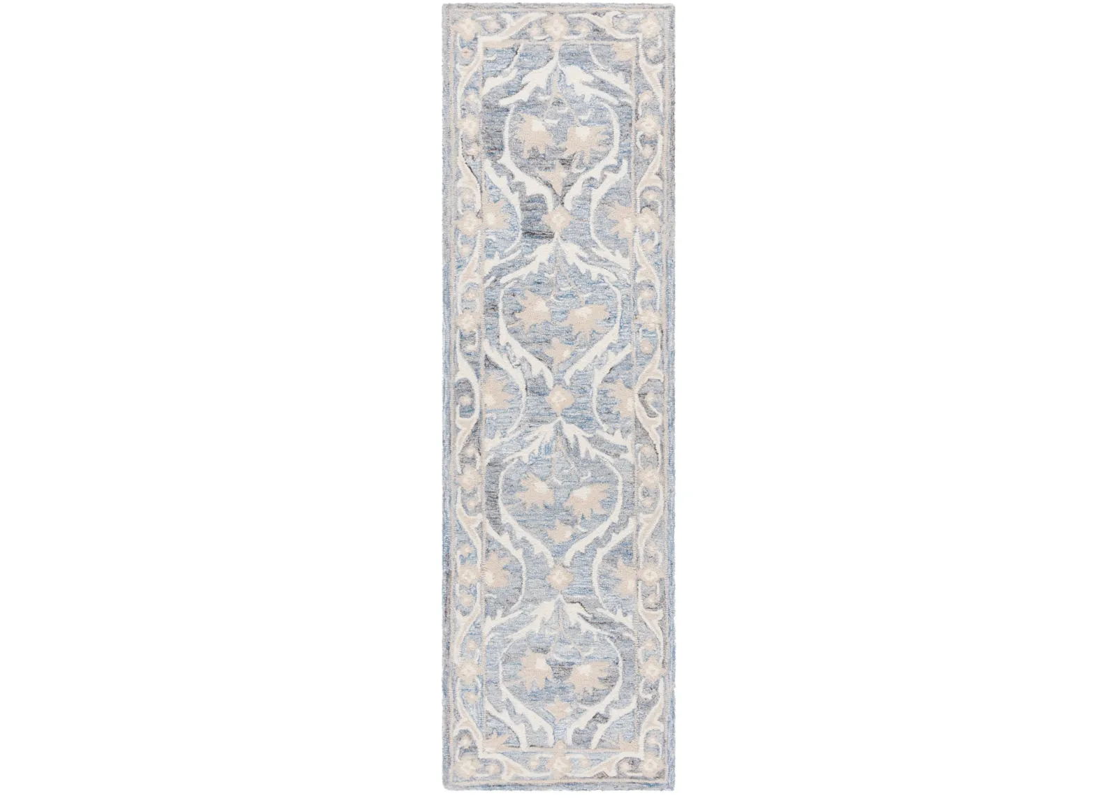 BLOSSOM 116 BLUE  2'-3' x 8' Runner Rug