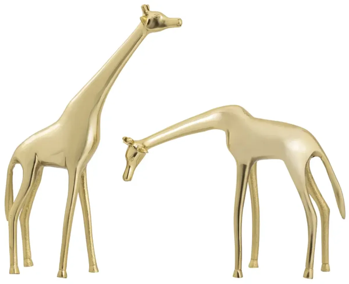 Brass Giraffe Sculpture - Large
