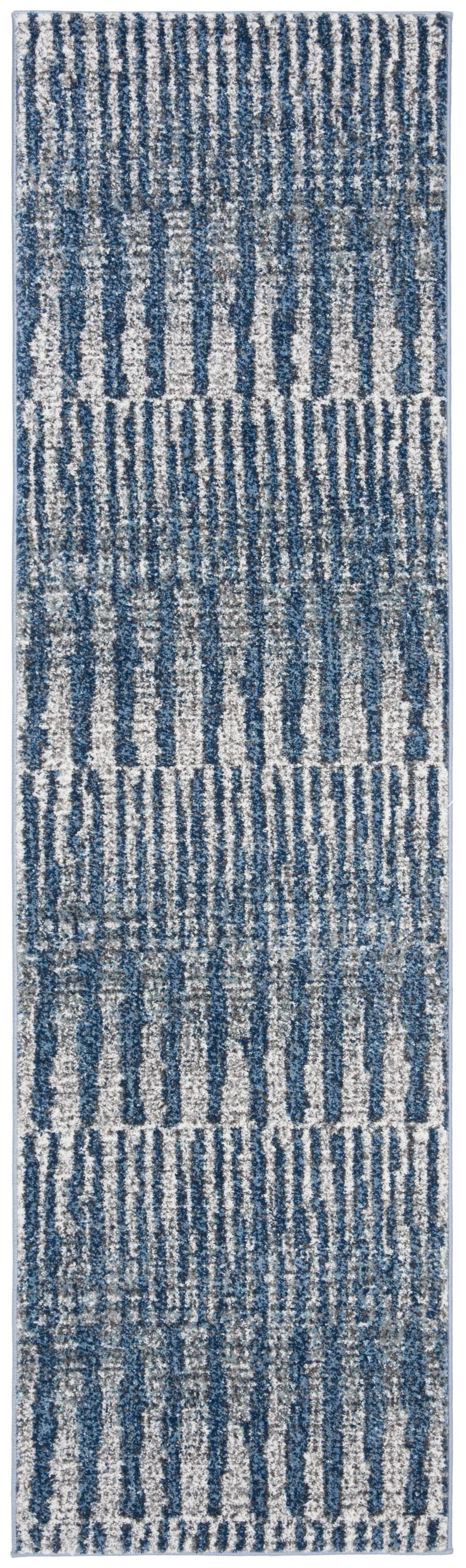 GALAXY 118 NAVY  2'-3' x 10' Runner Rug