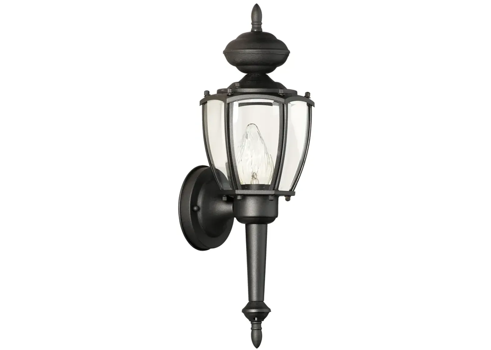 Park Avenue 17.5" High 1-Light Outdoor Sconce - Black