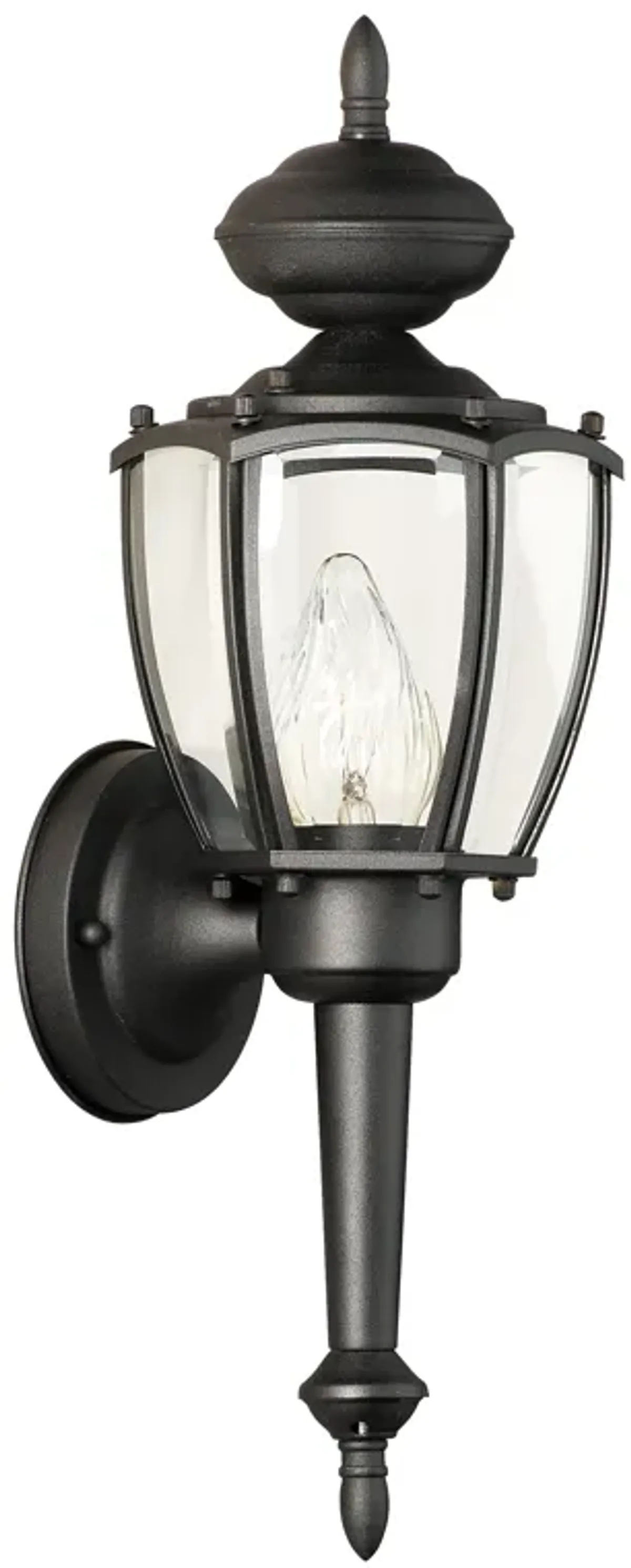 Park Avenue 17.5" High 1-Light Outdoor Sconce - Black