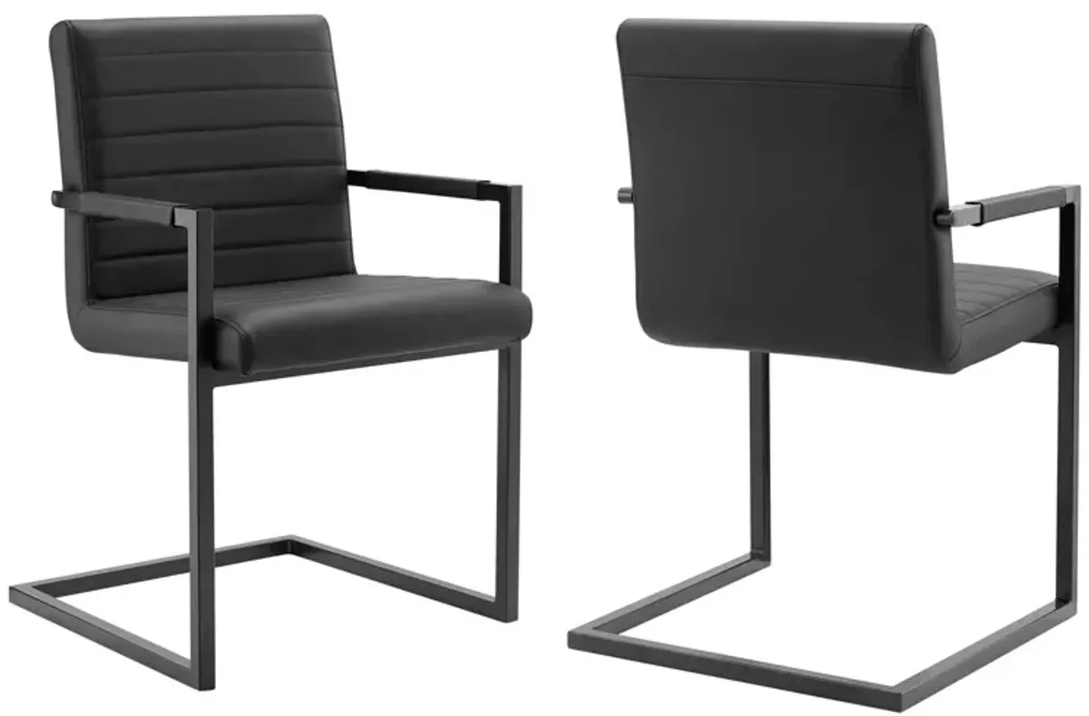 Savoy Vegan Leather Dining Chairs - Set of 2