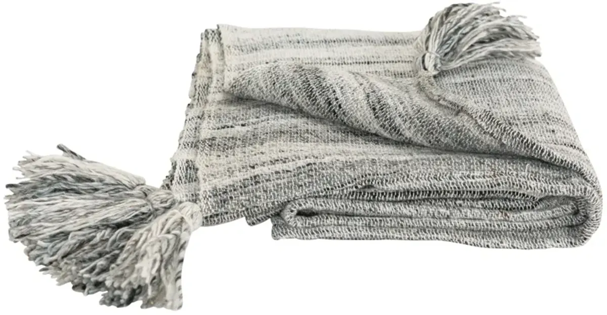 Abstract Gray Throw