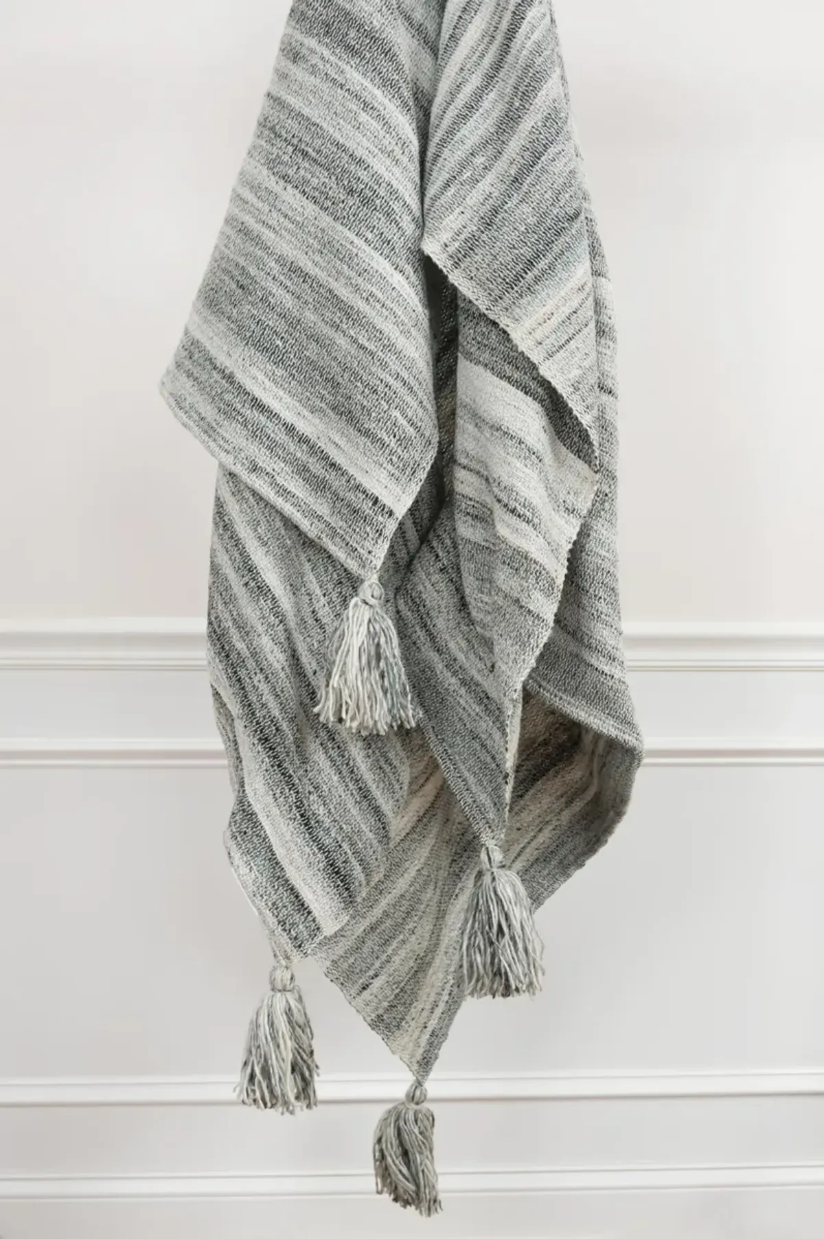 Abstract Gray Throw