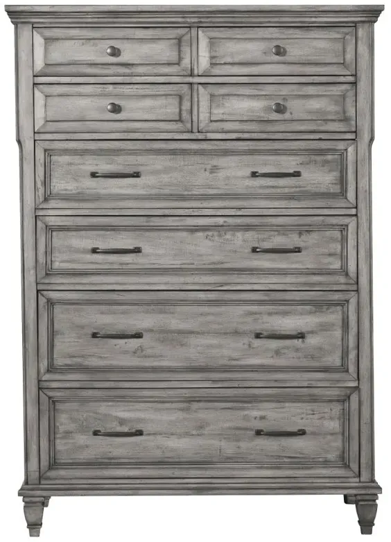 Avenue 8-drawer Rectangular Chest Grey