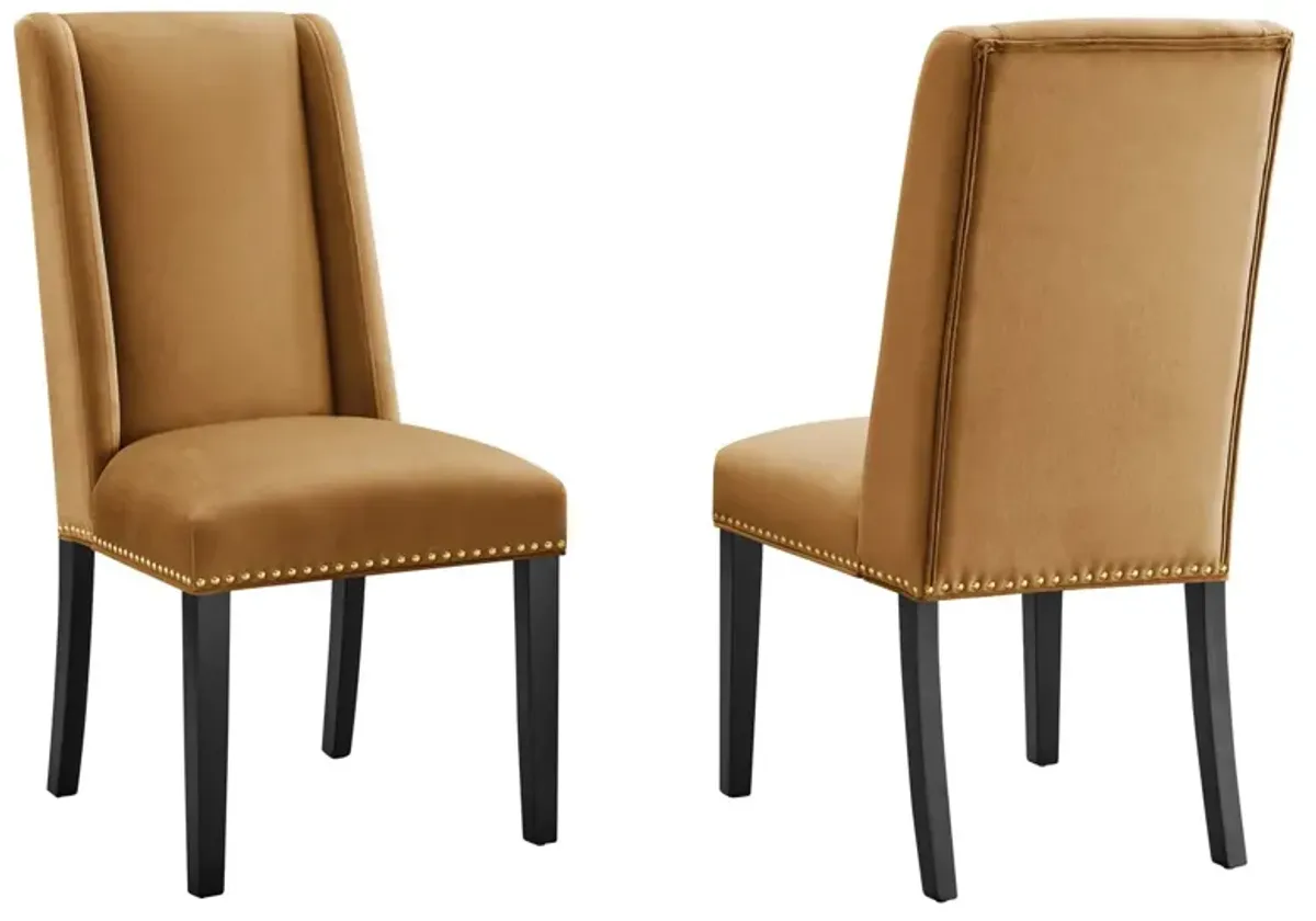 Baron Performance Velvet Dining Chairs - Set of 2