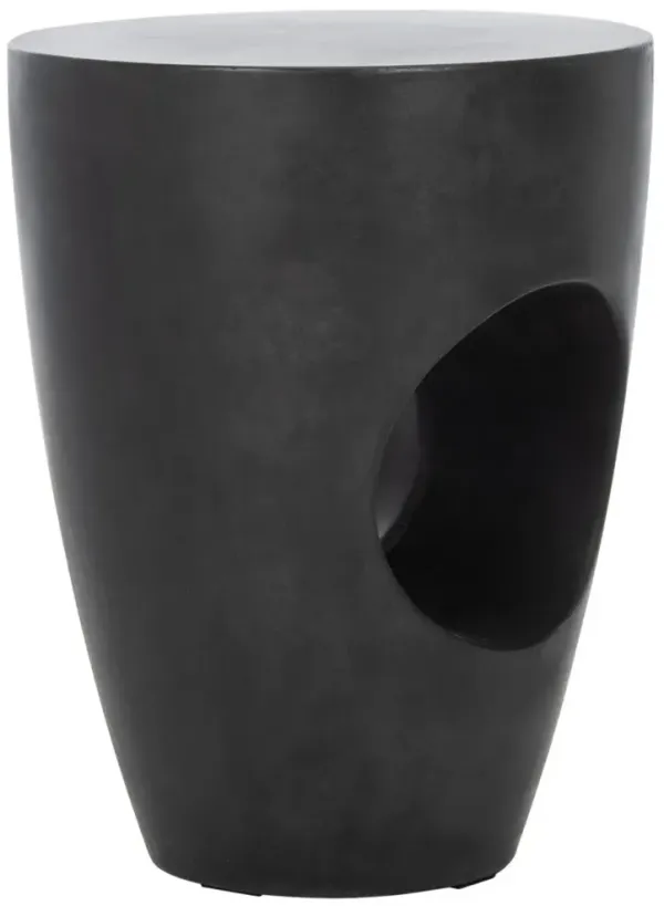 AISHI INDOOR/OUTDOOR MODERN CONCRETE ROUND 17.7 INCH H ACCENT TABLE