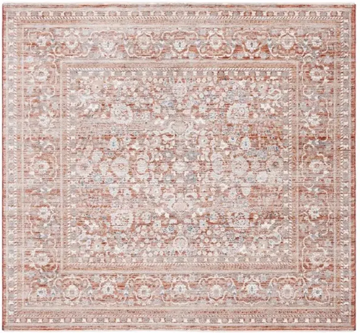 HARLOW 163 Red 6'-3' X 6'-3' Square Square Rug
