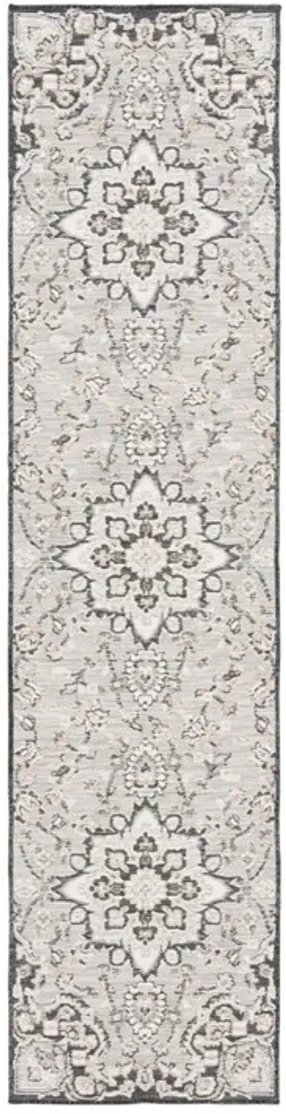 SUNRISE 696 Grey  2' X 8' Runner Rug