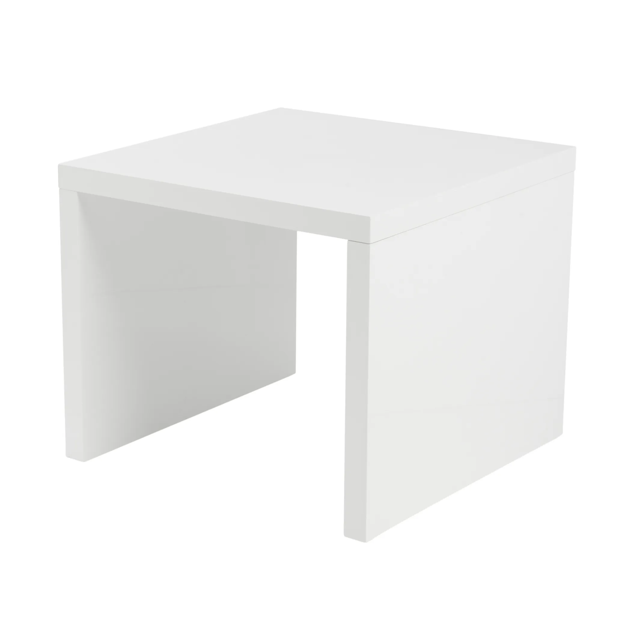 Abby Side Table in High Gloss White