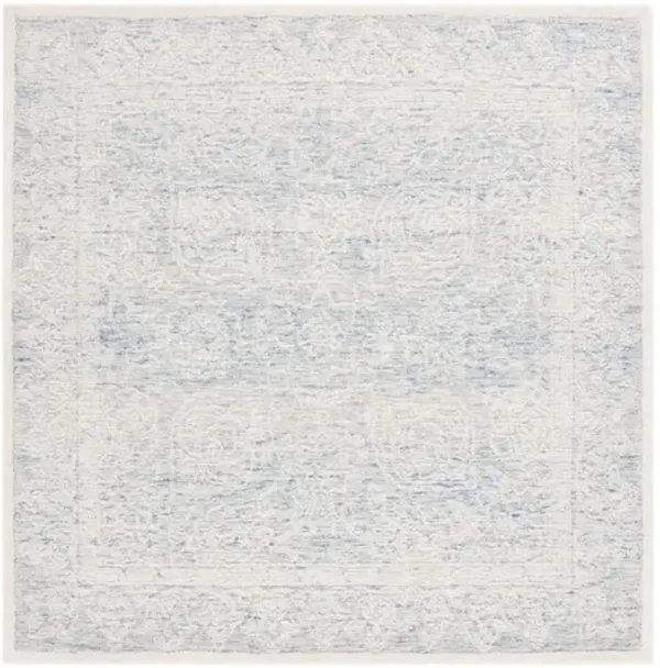 EBONY 102 Blue  6' X 6' Square Square Rug