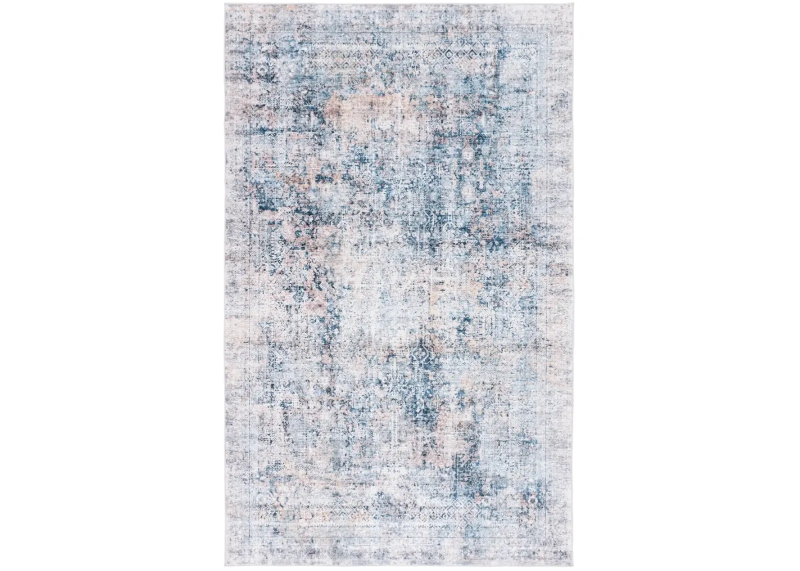 SANTA MONICA 539 NAVY  8' x 10' Large Rectangle Rug