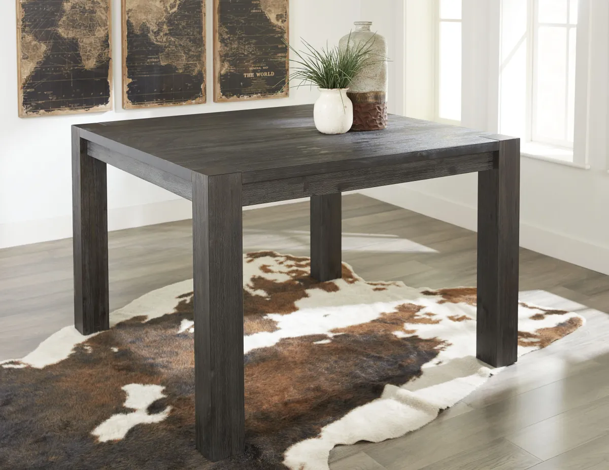 Meadow Solid Wood Square Counter Table in Graphite