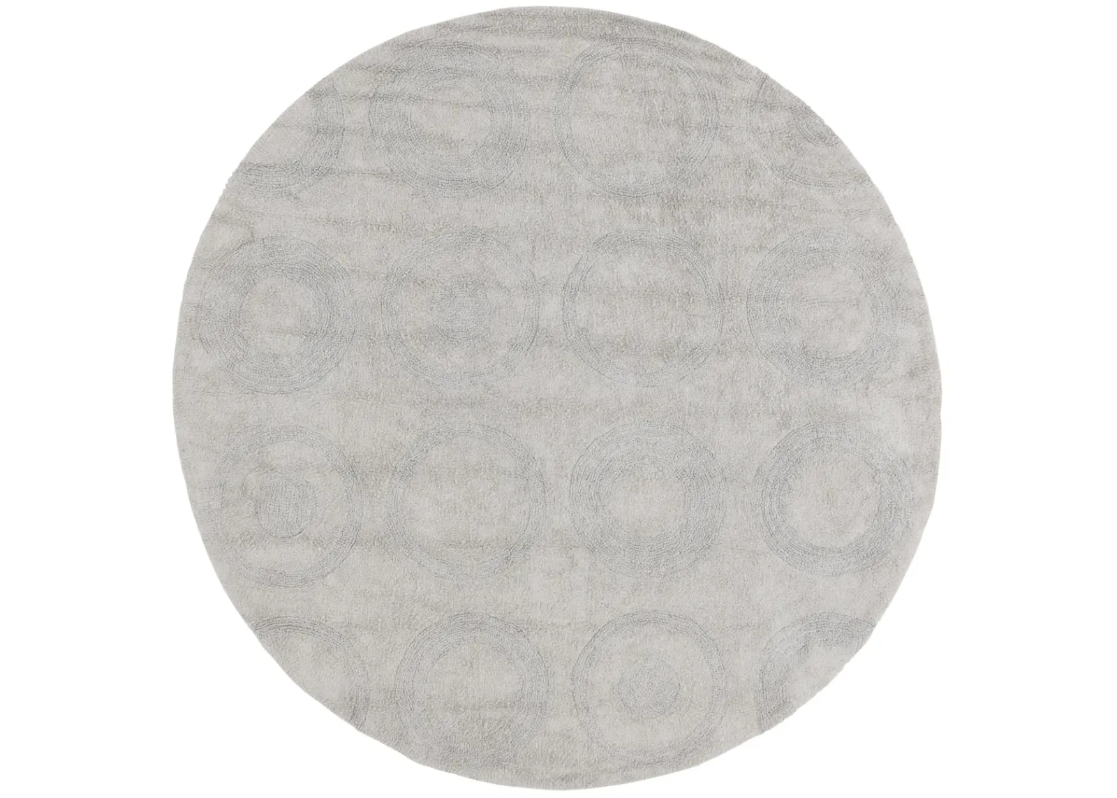 EASY CARE 214 GREY 6' x 6' Round Round Rug