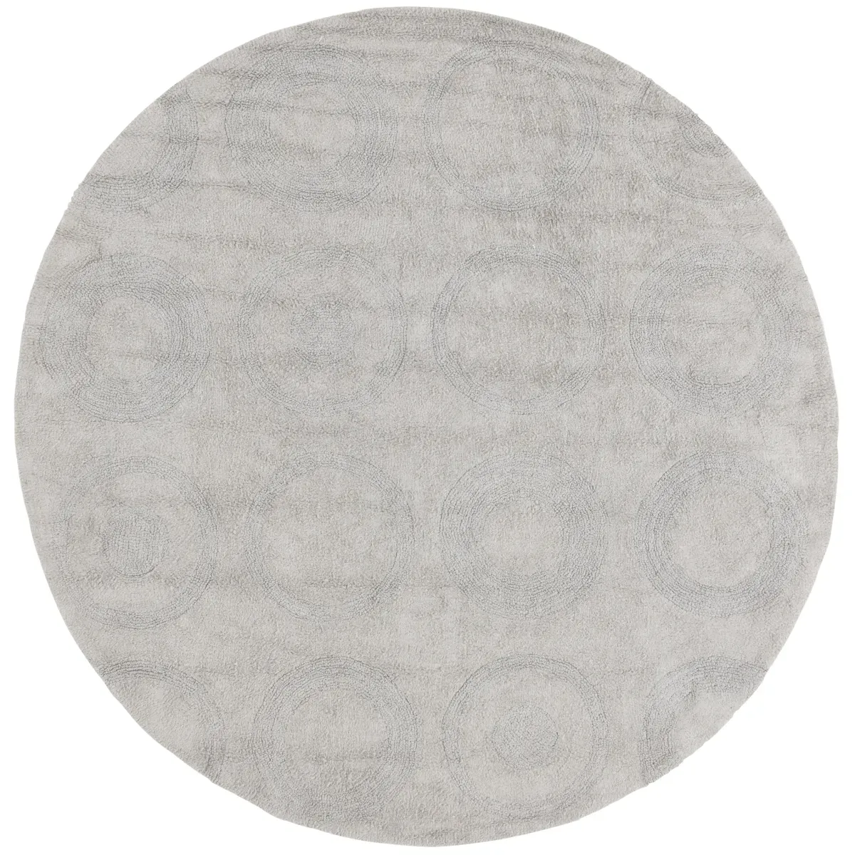 EASY CARE 214 GREY 6' x 6' Round Round Rug