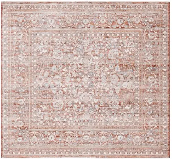 HARLOW 163 Red 6'-3' X 6'-3' Square Square Rug