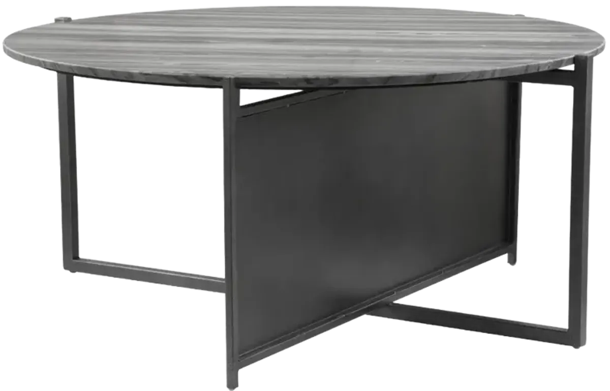 Mcbride Coffee Table Gray & Black