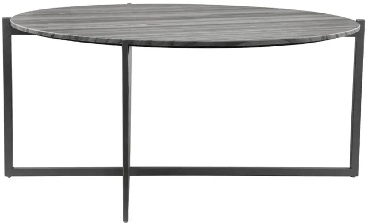 Mcbride Coffee Table Gray & Black