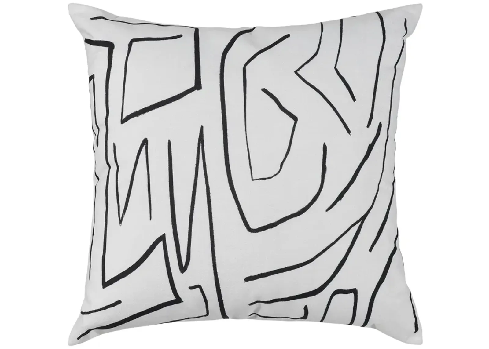 Rafaella Black Feather Throw Pillow