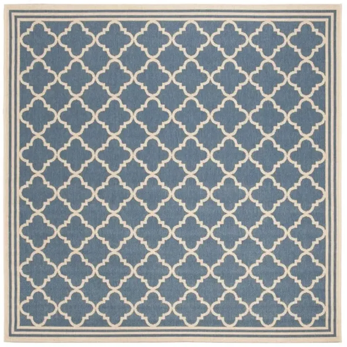 LINDEN 121 Collection LND121M-6SQ Blue / Creme 6'-7" X 6'-7" Square