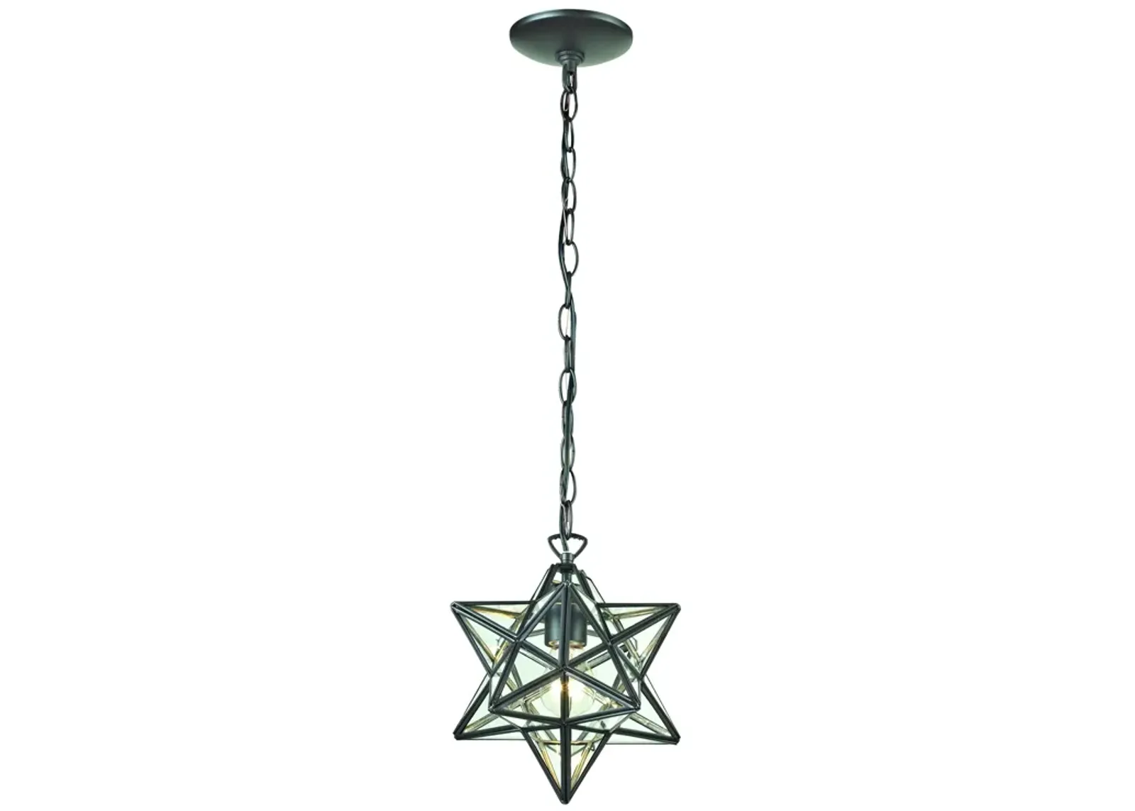 Star 12" Wide 1-Light Mini Pendant - Oil Rubbed Bronze