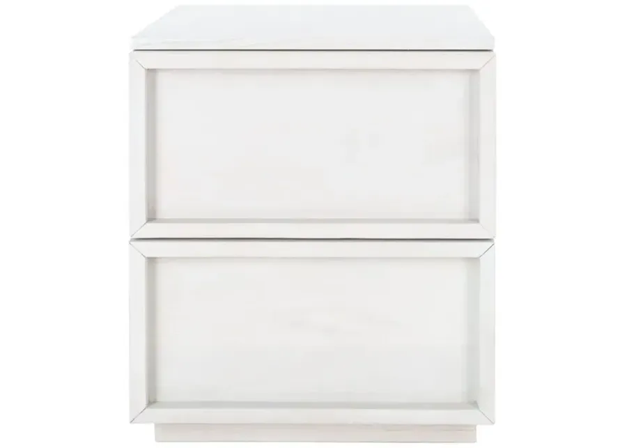 Zeus 2 Drawer Nightstand