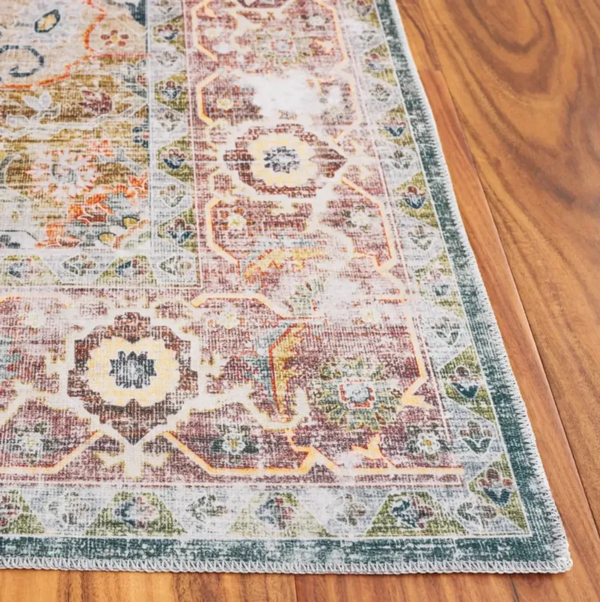 ARIZONA 126 GREEN  8' x 10' Large Rectangle Rug