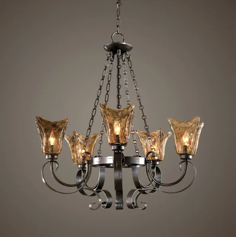 Vetraio 5Lt Oil Rubbed Bronze Chandelier