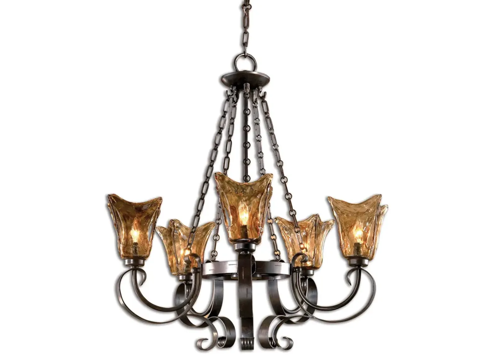 Vetraio 5Lt Oil Rubbed Bronze Chandelier