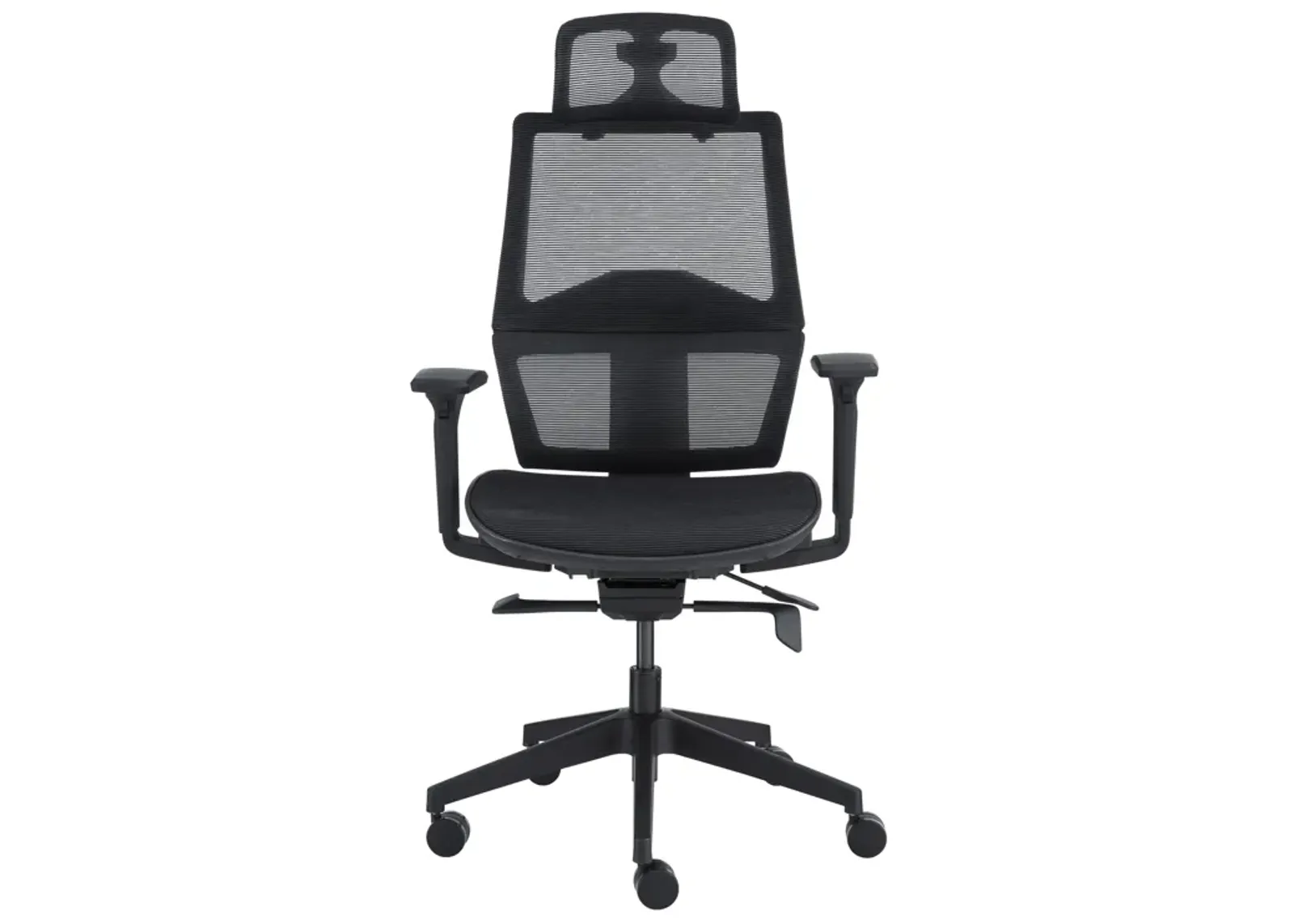 Bruno High Back Office Chair in Black Mesh and Frame