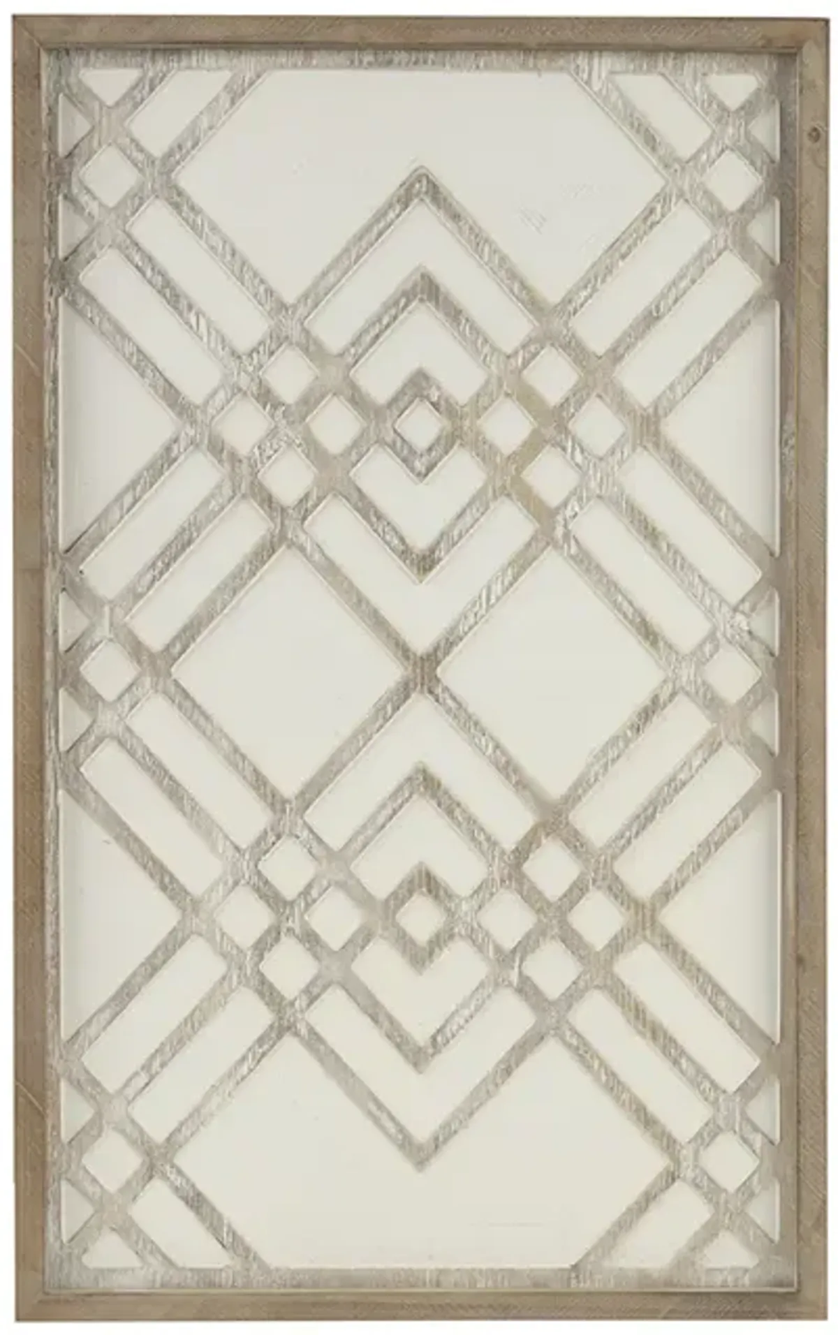 Exton Two-tone Overlapping Geometric Wall Decor