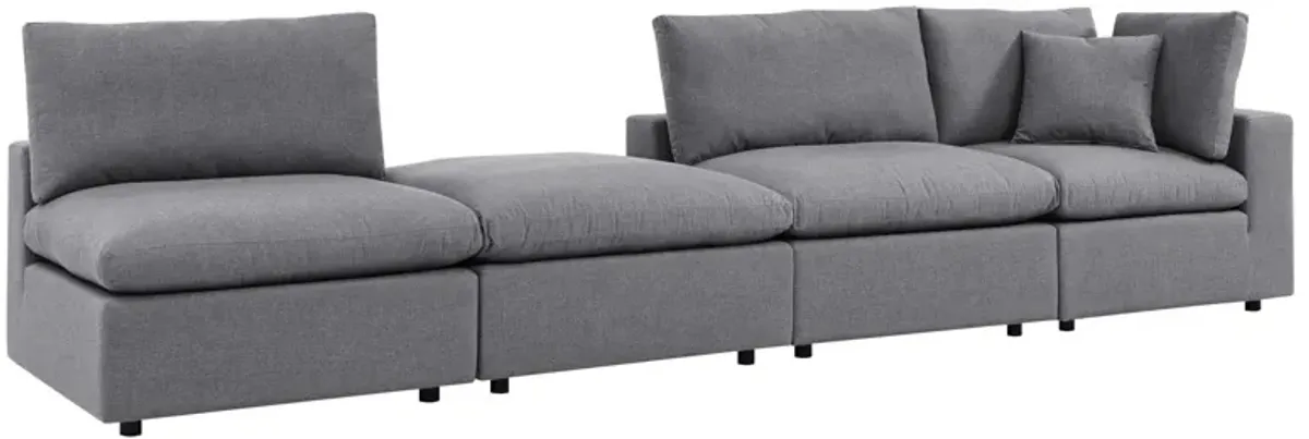 Commix 4-Piece Sunbrella� Outdoor Patio Sectional Sofa