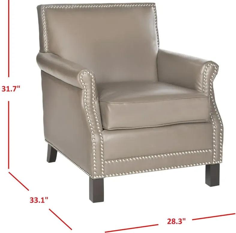 EASTON CLUB CHAIR - SILVER NAIL HEADS