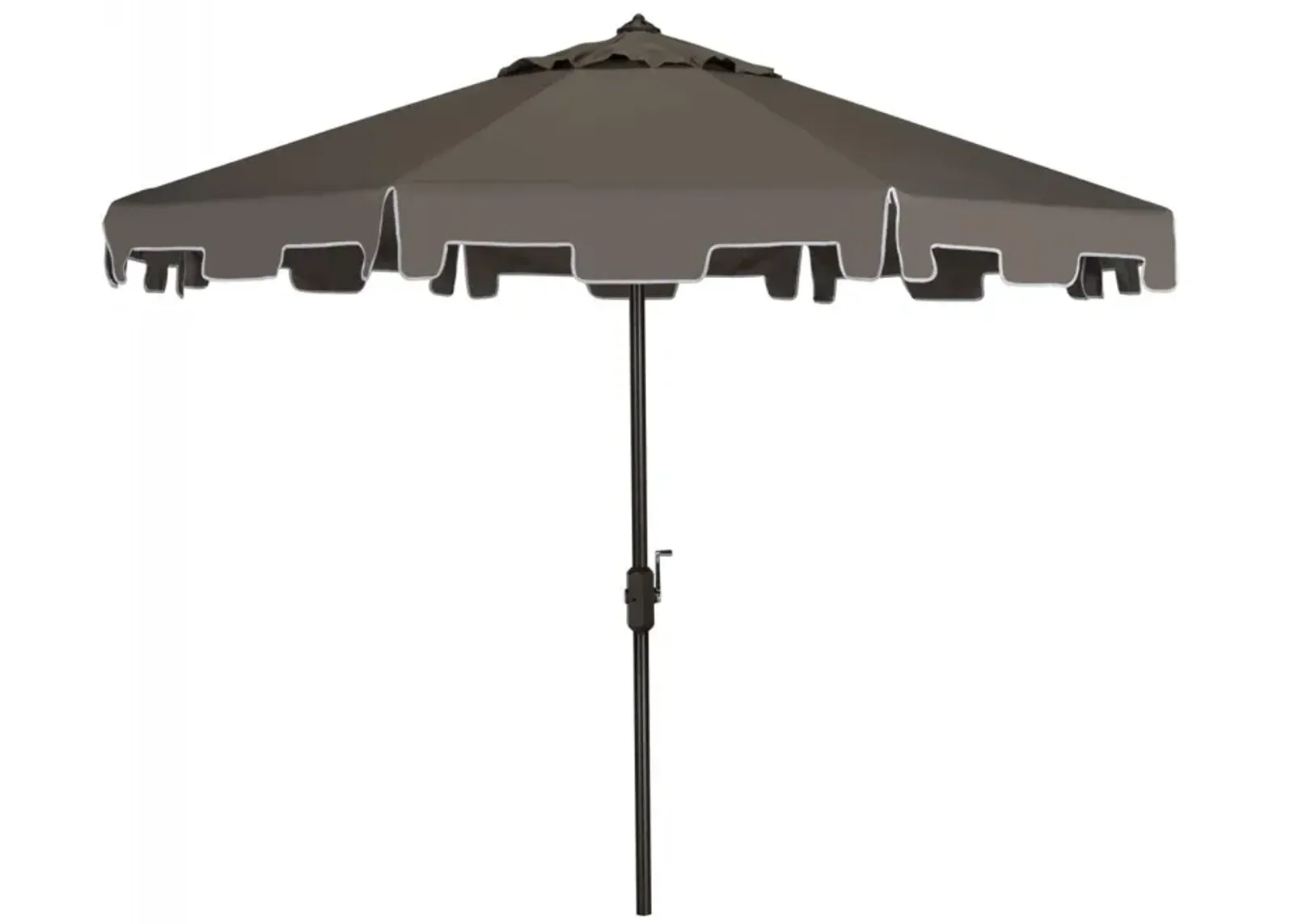 Uv Resistant Zimmerman 9 Ft Crank Market Push Button Tilt Umbrella with Flap