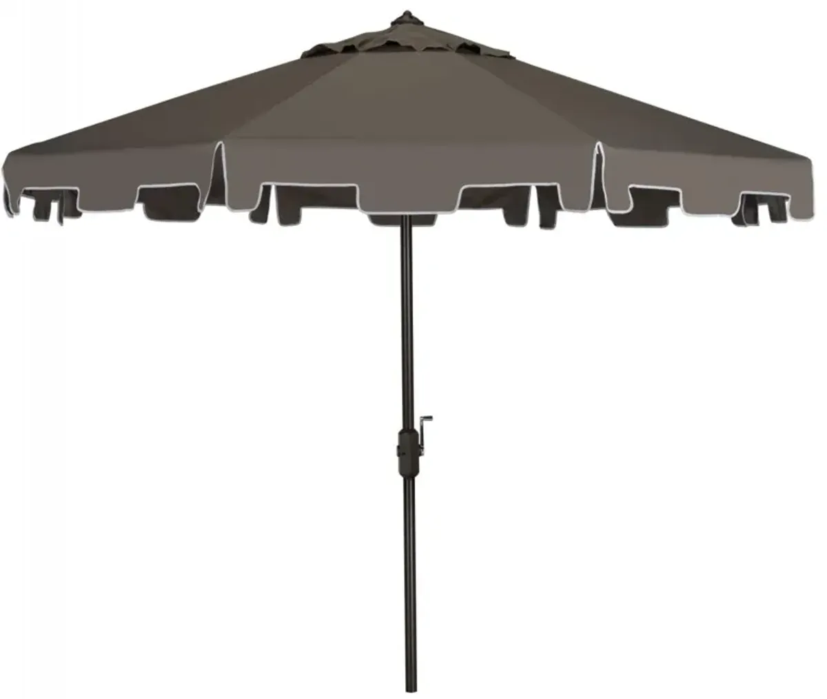 Uv Resistant Zimmerman 9 Ft Crank Market Push Button Tilt Umbrella with Flap