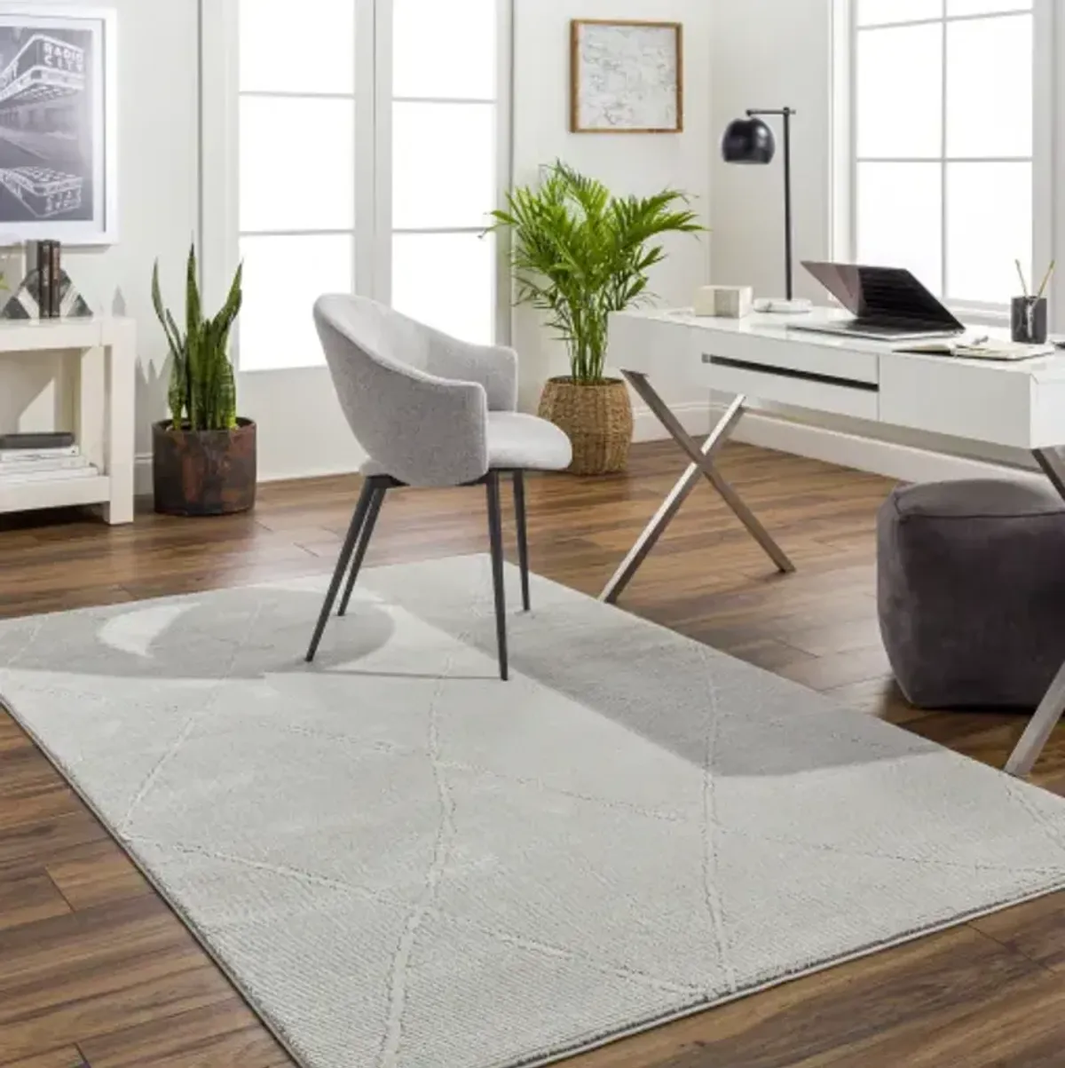 Alder ALD-2303 1'11" x 3'9" Machine Woven Rug