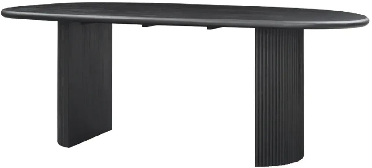 Aniston KD 93" Oval Dining Table, Alto Black 